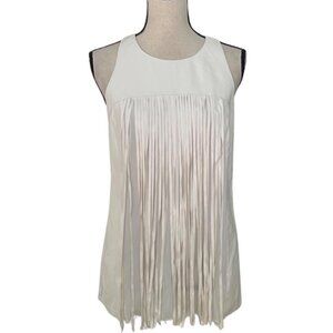 Sachin + Babi White Fringe Blouse – Size 8